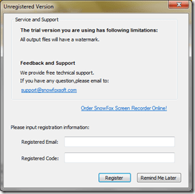 SnowFox Screen Recording Tool SnowFox Screen Recording Tool